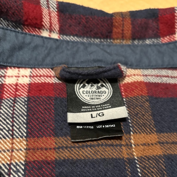 Colorado Clothing Heavy Brushed Flannel Shirt W/Side Pockets - Picture 3 of 4